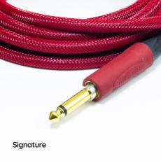 LAB Audio Signature Line Instrument Cable - Red Braided, 6m - Silent