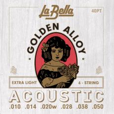 La Bella 40PT Golden Alloy - 10-50