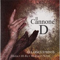 Larsen IL Cannone Violin String - D Silver Medium