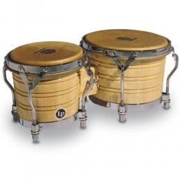 Latin Percussion LP201A-3 Bongo Generation III Wood Bongos - Natural