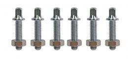 Latin Percussion LP825T Tuning Lug - Chrome, 6mm (6 Pieces)