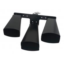 Latin Percussion LP570LTB Giovanni Melody 3-Bell Set, Low-Melody - Large, Black