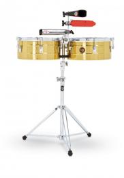 Latin Percussion LP257-B Tito Puente Timbales, Solid Brass - 14