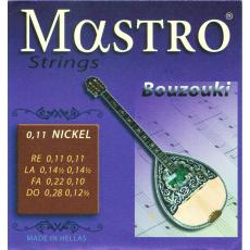 Mastro Bouzouki 8-string Nickel - 011 Set