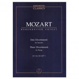Mozart - Three Divertimenti for Strings Kv 136-138 (Pocket Score)