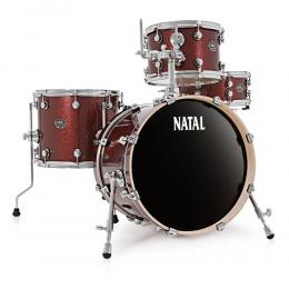 Natal Kar-Tj-Rds Arcadia Jazz Drum Set Red