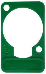 Neutrik DSS-5 - Green Colored Lettering Plate for D-ShapeConnectors