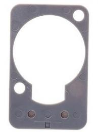 Neutrik DSS-8 - Grey Colored Lettering Plate for D-ShapeConnectors