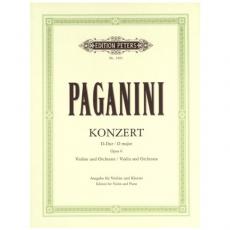 Niccolo Paganini - Concerto No.1, Op.6 / Εκδόσεις Peters 