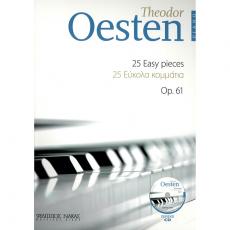 Oesten-25 Εύκολα κομμάτια για πιάνο Op.61 + CD