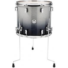 PDP by DW Concept Maple Floor Tom - Silver to Black Sparkle Fade - 18