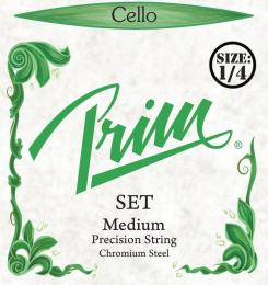 Prim Chromium Steel Cello Strings Set - 1/4, Medium
