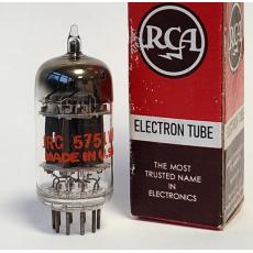 RCA 5751 NOS/USA Triple Mica, Black Plate - Matched Pair