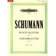 Robert Schumann - Bunte Blatter opus 99 / Albumblatter Opus 124 / Klavier (Urtext) / Εκδόσεις Peters