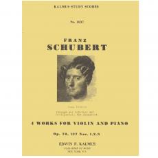 Schubert -  4 Works  For Violin Op.70 - 137