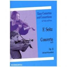 Seitz - Concerto In D Opus 15 for Violin & Piano