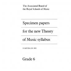 Specimen  Papers New Theory Of Music GR6