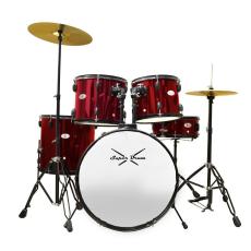 Super Drum LM700B Drum Set - Wine Red