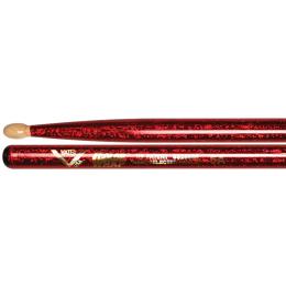 Vater 5AW Wood Μπαγκέτες Color Wrap 'Red Sparkle' 