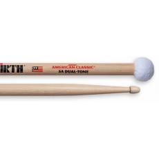 Vic Firth American Classic Specialty 5ADT Dual-Tone - Hickory, Double-Butt, Felt & Wooden Tip 5A 
