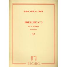 Villa-Lobos Heitor - Prelude No 3 en la mineur pour guitare