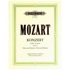 Wolfgang Amadeus Mozart - Concerto N.3 G-dur KV 216 For Violin / Εκδόσεις Peters