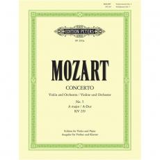 Wolfgang Amadeus Mozart - Concerto N.5 A-dur KV 219 For Violin / Εκδόσεις Peters